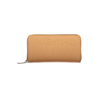 Brown Polyurethane Women's Wallet