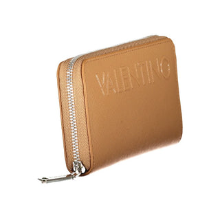 Brown Polyurethane Women's Wallet