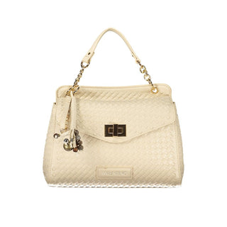 Beige Polyurethane Women's Bag