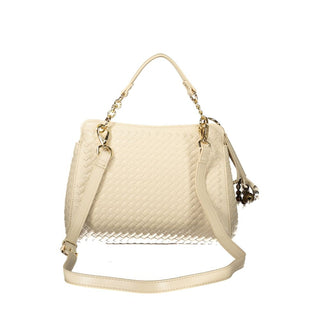 Beige Polyurethane Women's Bag