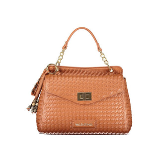 Brown Polyurethane Women Bag