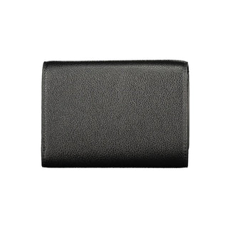 Cartera femenina negra de poliuretano