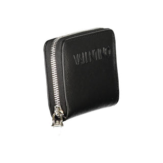 Cartera negra de poliuretano para mujer