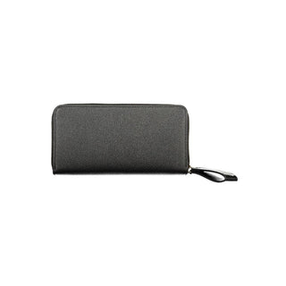 Black Polyurethane Women's Wallet