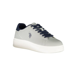 Gray Polyester Men's Sneaker