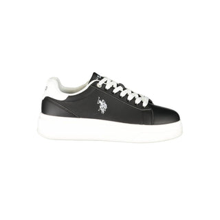 Black Polyurethane Men's Sneaker