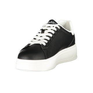 Black Polyurethane Men's Sneaker