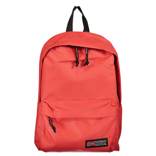 Mochila para hombre de poliéster roja  