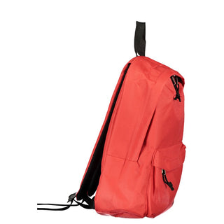 Mochila para hombre de poliéster roja  