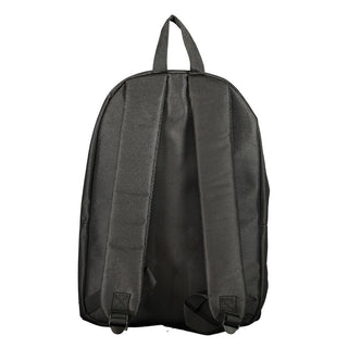Black Polyester Men's Backpack