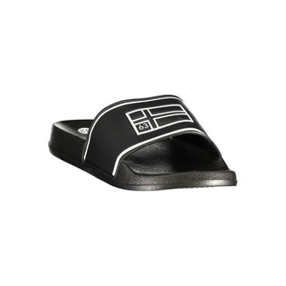 Black Polyurethane Men's Slipper