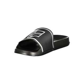 Black Polyurethane Men's Slipper
