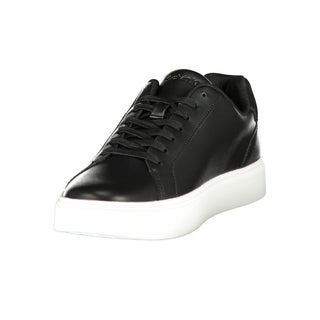 Black Polyurethane Men's Sneaker