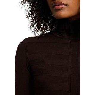 Brown Viscose Turtleneck