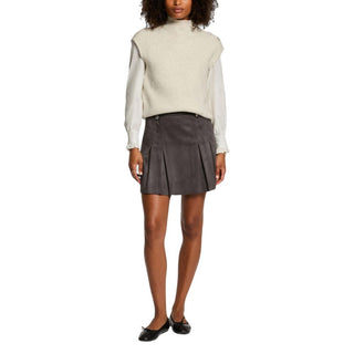 Beige Polyester Sleeveles Sweater