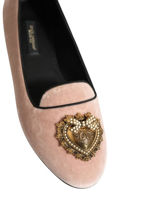 Pink Velvet Devotion Loafers Flats Shoes