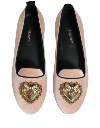 Pink Velvet Devotion Loafers Flats Shoes