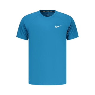 Blue Polyester Men's T-Shirt