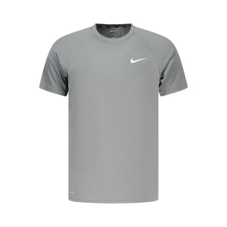 Gray Polyester Men's T-Shirt