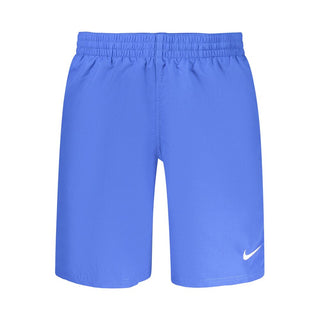 Blue Polyester Men Swimwear
