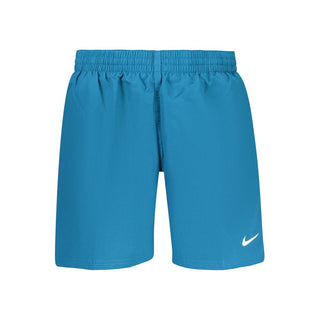 Blue Polyester Men's Swimwear