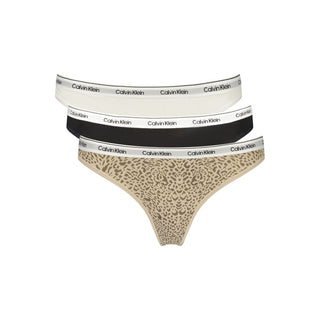 Ropa interior de algodón negra para mujer