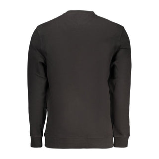 Black Cotton Men's Sweatshirt
