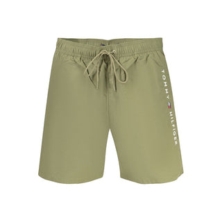 Bóxer de poliéster verde para hombre