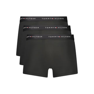 Black Polyester Men's Boxer