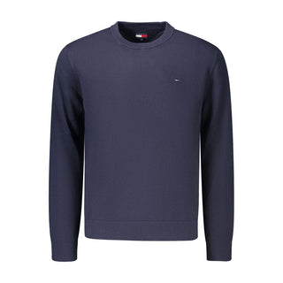 Blue Cotton Mens Knitwear