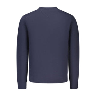 Blue Cotton Mens Knitwear