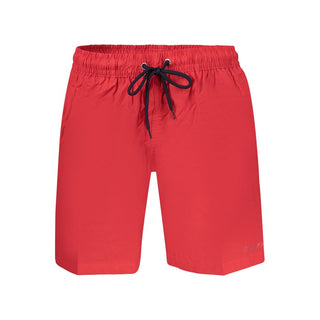 Rosso Poliammide Male Swimwear