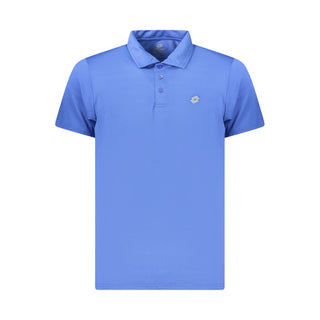 Blue Polyester Men's Polo Shirt