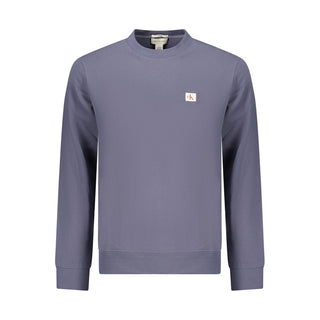 Blue Cotton Men's Sweatshirt