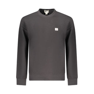 Black Cotton Men's Sweatshirt