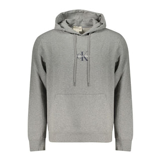 Gray Cotton Men's Hoodie