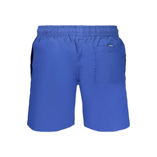 Blue Polyamide Men Swimwear