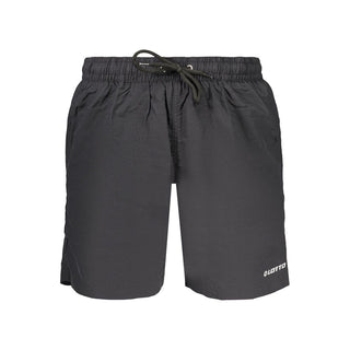 Black Polyamide Men's Swimwear