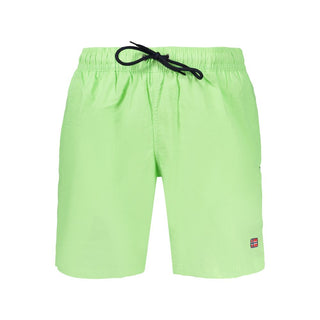 Bañador para hombre de poliamida verde