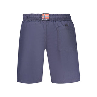 Bóxer para hombre de poliamida azul