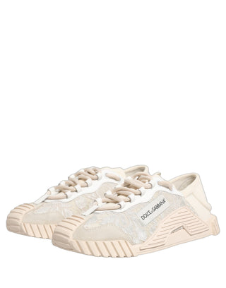 Zapatillas deportivas bajas NS1 blancas con cordones