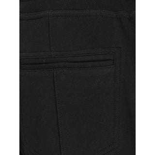 Black Cotton Joggers (Workout Pants)