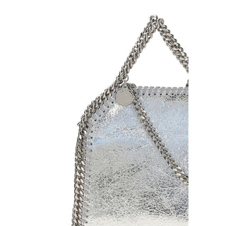 Silver Polyester Handbag