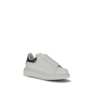 White Calf Leather Bos Taurus Platform Sneakers