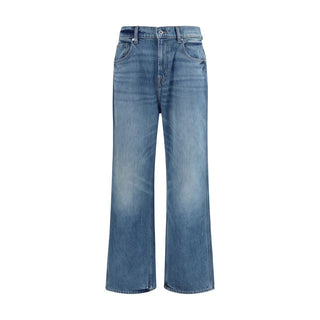 Blue Cotton Relaxed Fit Jeans
