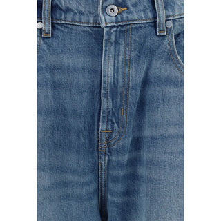 Blue Cotton Relaxed Fit Jeans