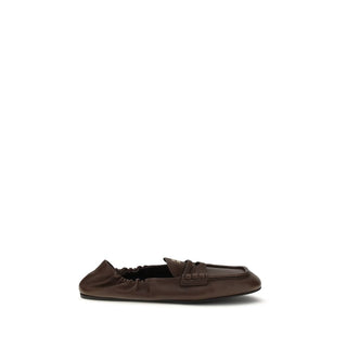 Brown Lamb Ovis Aries Aries Slip-On Loafers