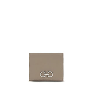 Cartera Bos Taurus de piel de becerro beige