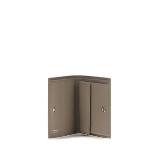 Beige Calf Leather Bos Taurus Wallet