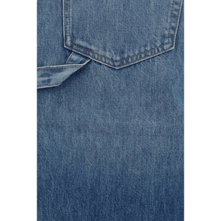 Blue Cotton Bermuda Shorts
